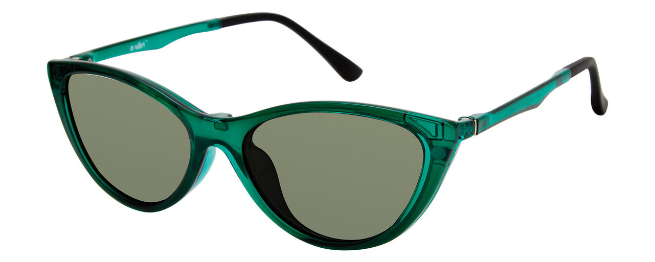 VC-5 Deep Emerald Crystal with G15 Polarized Clip | Väri Eyewear