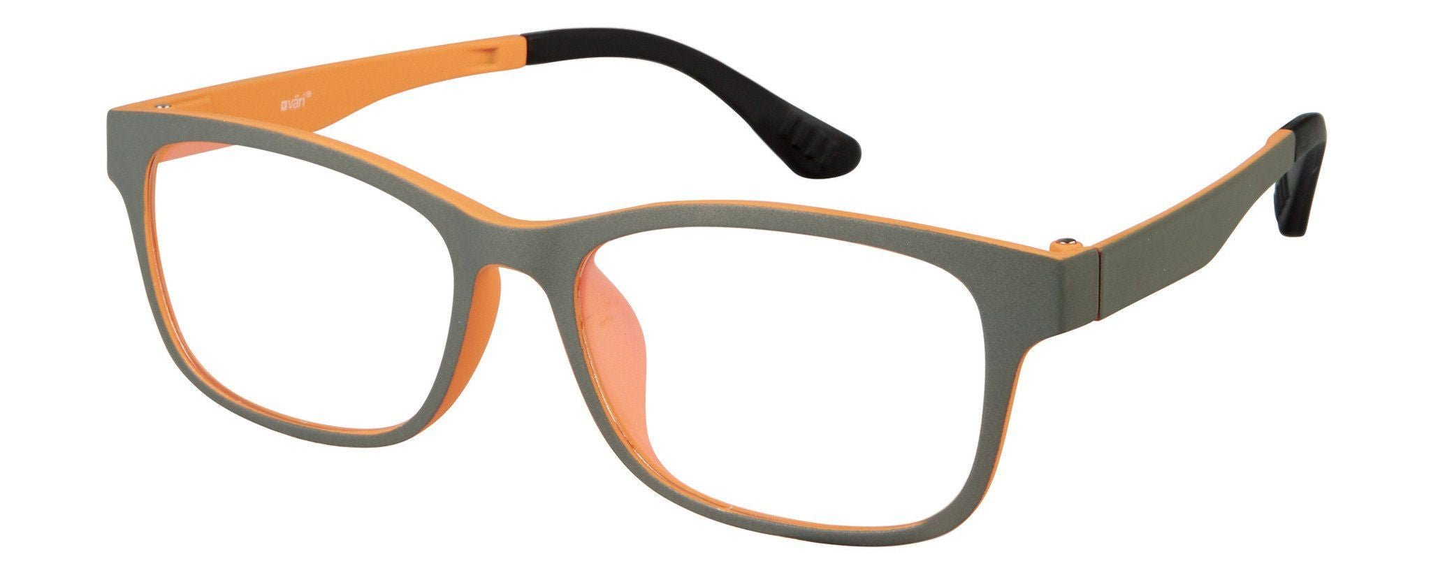 VC-1 Grey Pumpkin with Orange Mirror Clip | Väri Eyewear