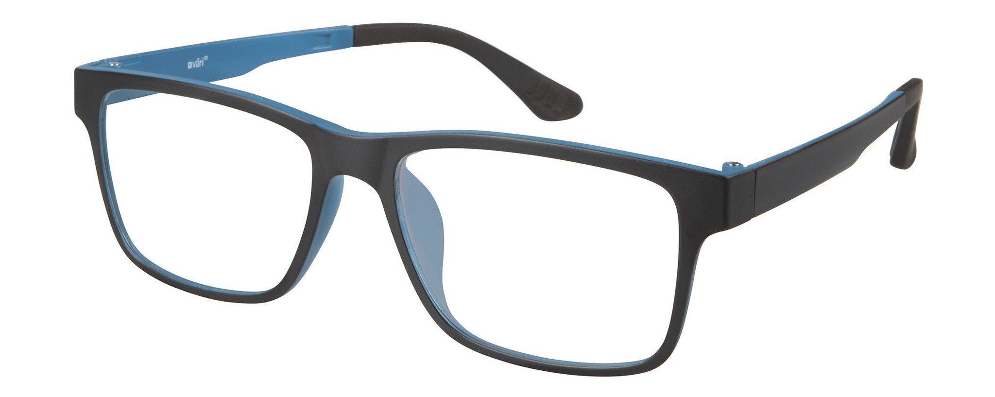 VC-2 Black Blue with Blue Mirrored Clip | Väri Eyewear