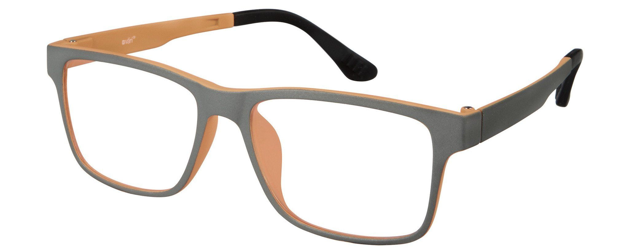 VC-2 Grey Pumpkin with Orange Mirrored Clip | Väri Eyewear