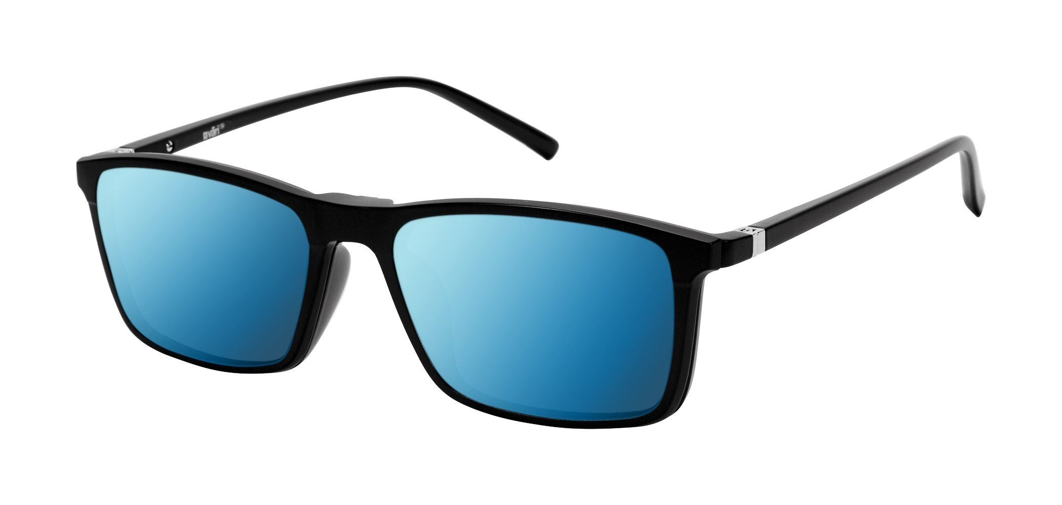 VC-3 Black with Blue Mirror Clip | Väri Eyewear