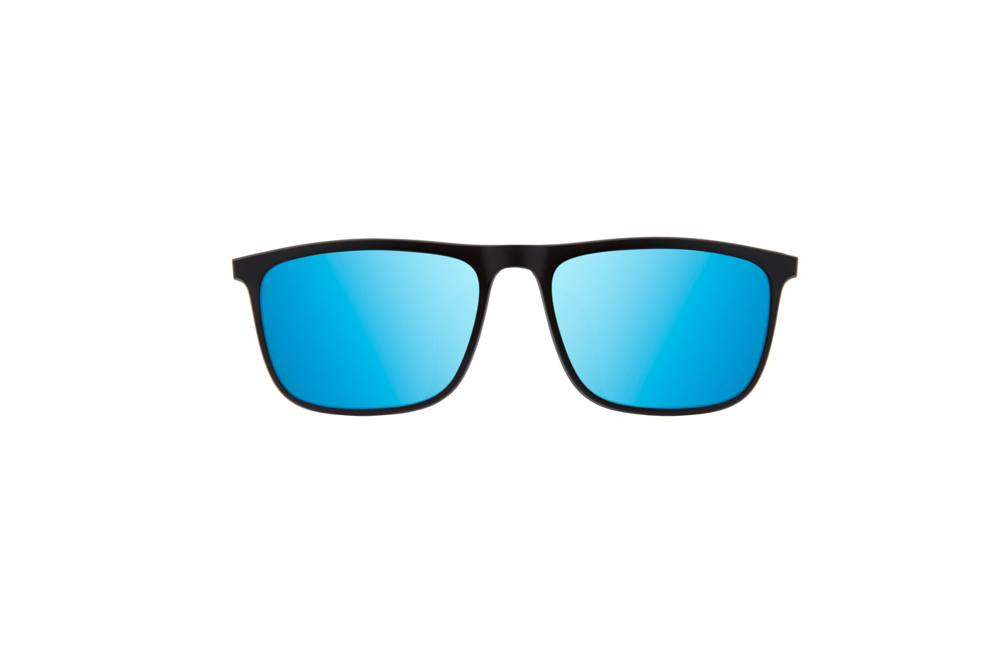 VC-4 Matte Black with Blue Mirror Clip (Wholesale) | Väri Eyewear