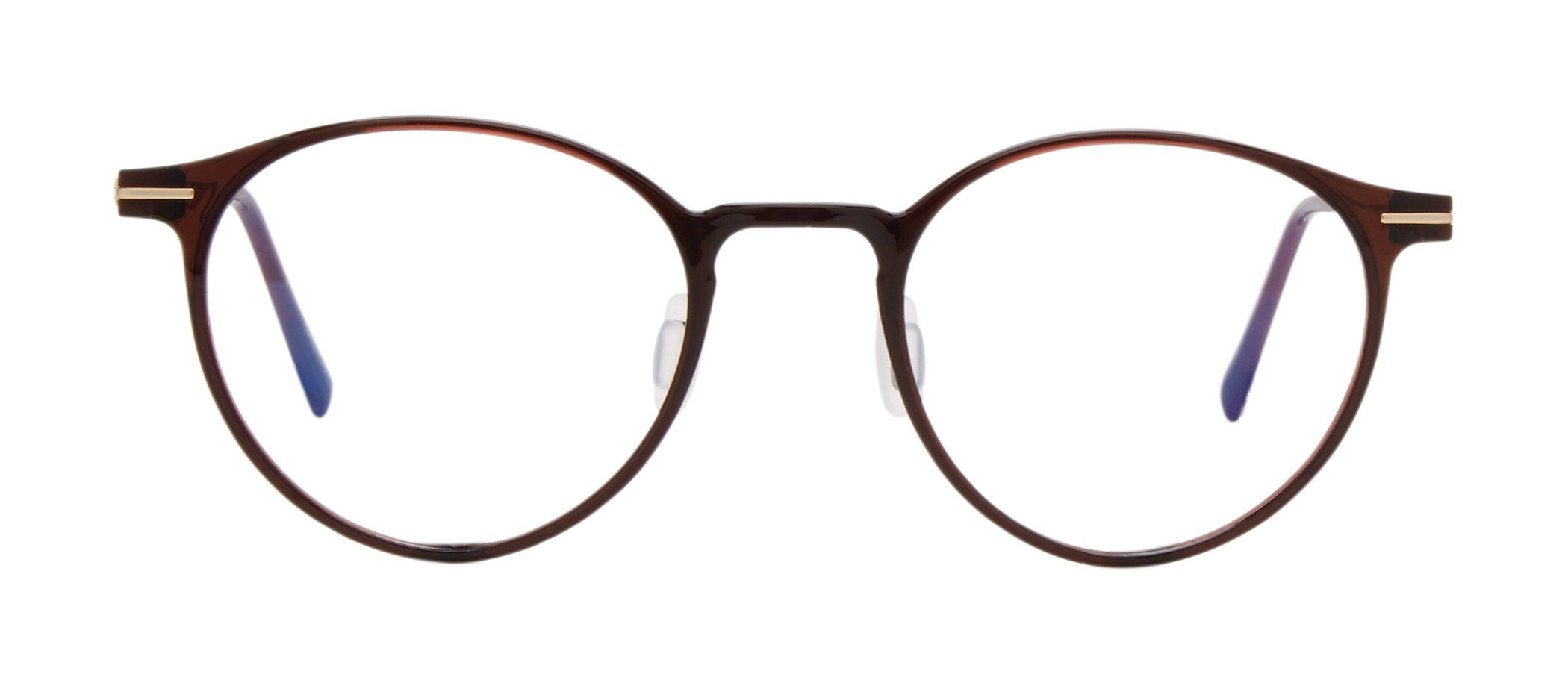 VR-20 Brown with Matte Gold Trim | Väri Eyewear