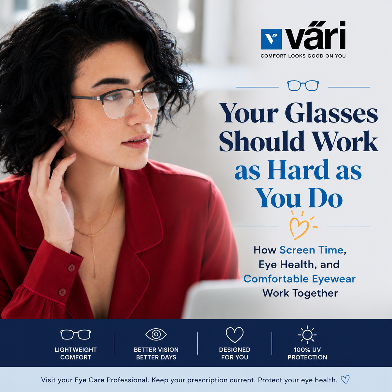 How Screen Time, Eye Health, and Comfortable Eyewear Work Together