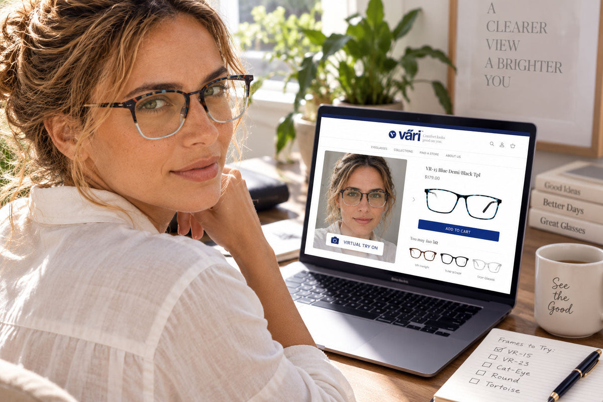 How to Choose Eyeglass Frames Online: Find the Right Shape, Fit & Style for You