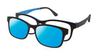 VC-1 Black Blue with Blue Mirrored Clip | Väri Eyewear
