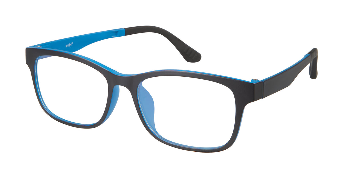 VC-1 Black Blue with Blue Mirrored Clip Väri – Väri Eyewear