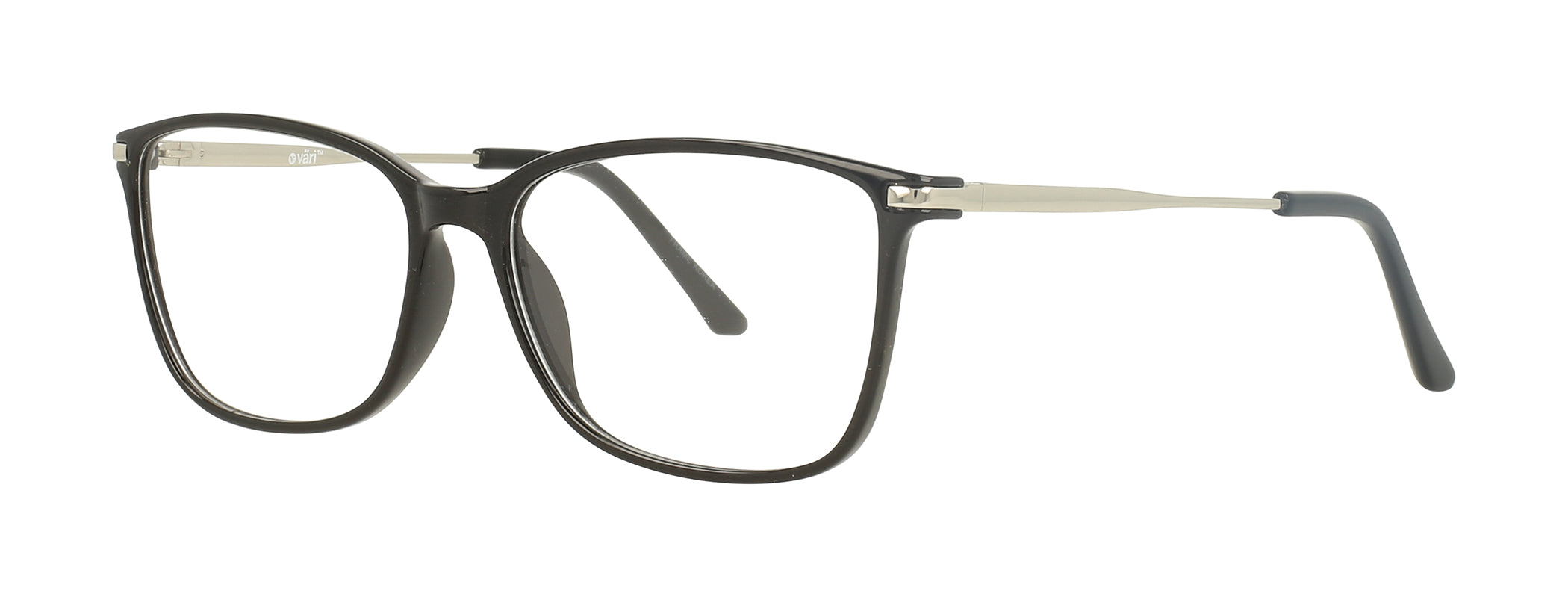 VR-22 Shiny Black with Silver Trim | Väri Eyewear