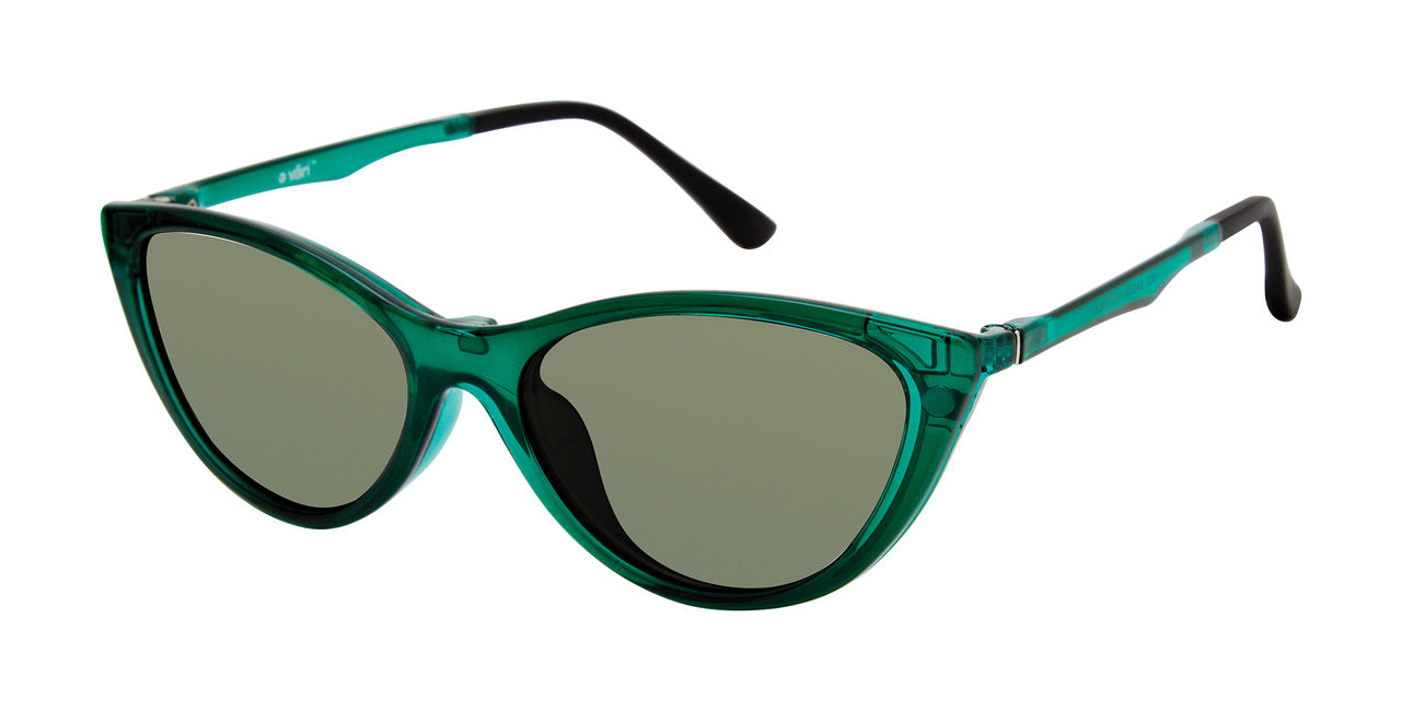 VC-5 Deep Emerald Crystal with G15 Polarized Clip | Väri Eyewear