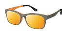 VC-1 Grey Pumpkin with Orange Mirror Clip | Väri Eyewear