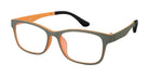 VC-1 Grey Pumpkin with Orange Mirror Clip | Väri Eyewear