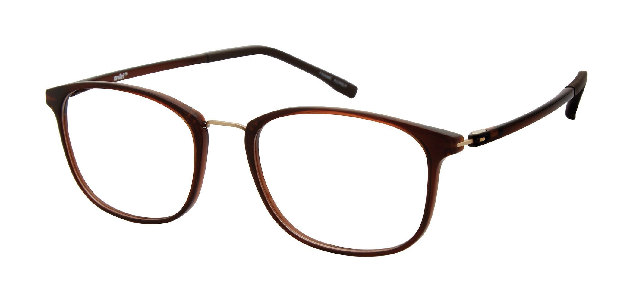 VR-16 Brown Trans/Gold Bridge (Wholesale) | Väri Eyewear