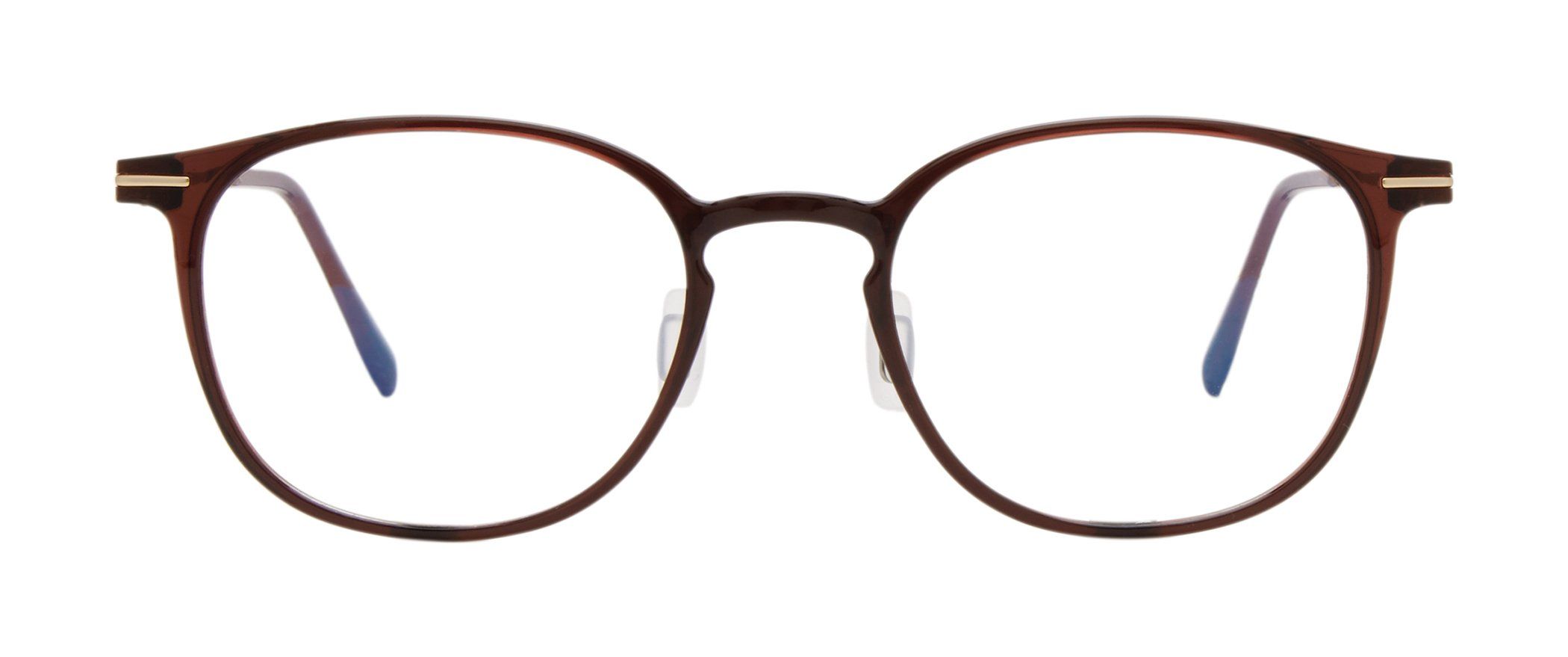 VR-19 Brown with Matte Gold Trim | Väri Eyewear