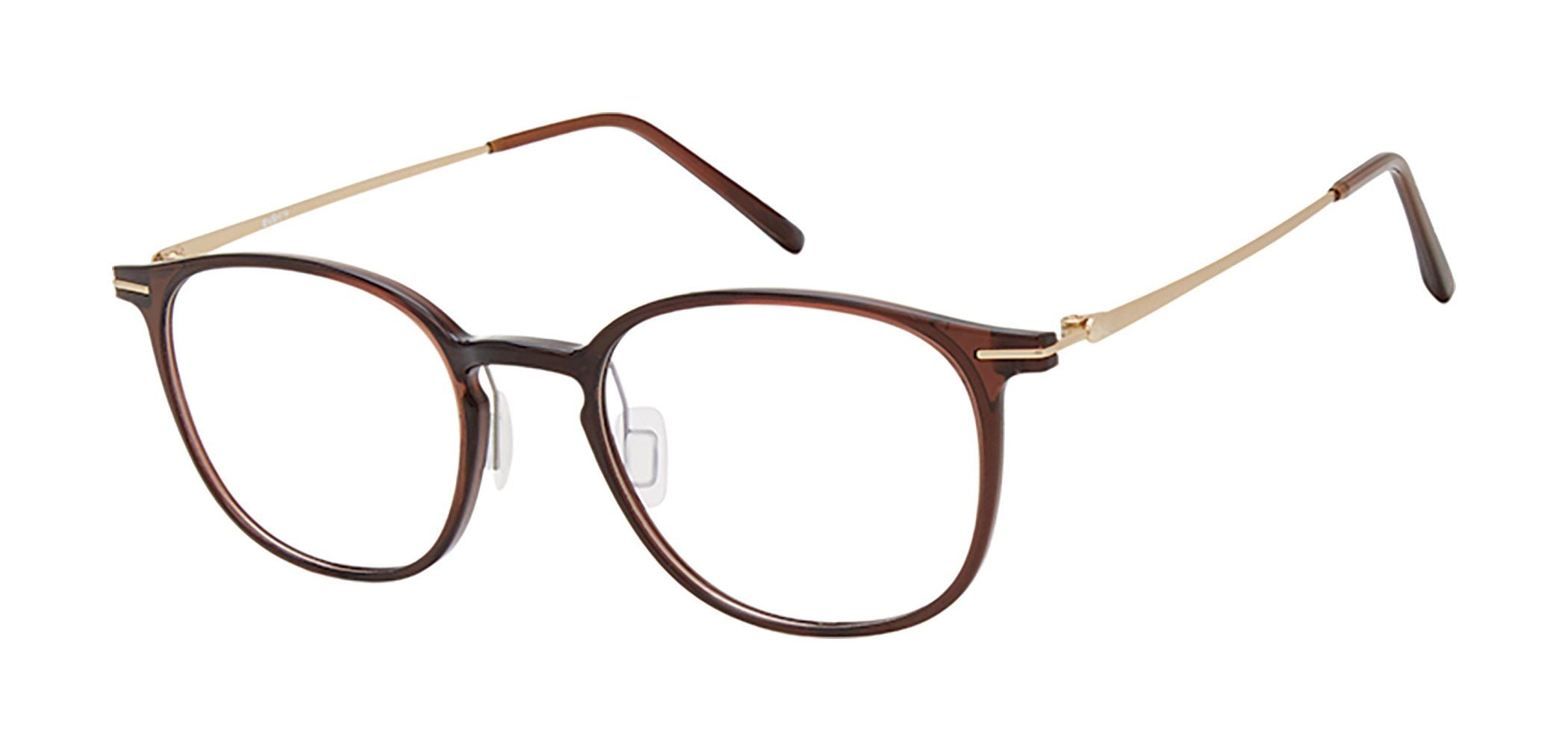 VR-19 Brown with Matte Gold Trim | Väri Eyewear