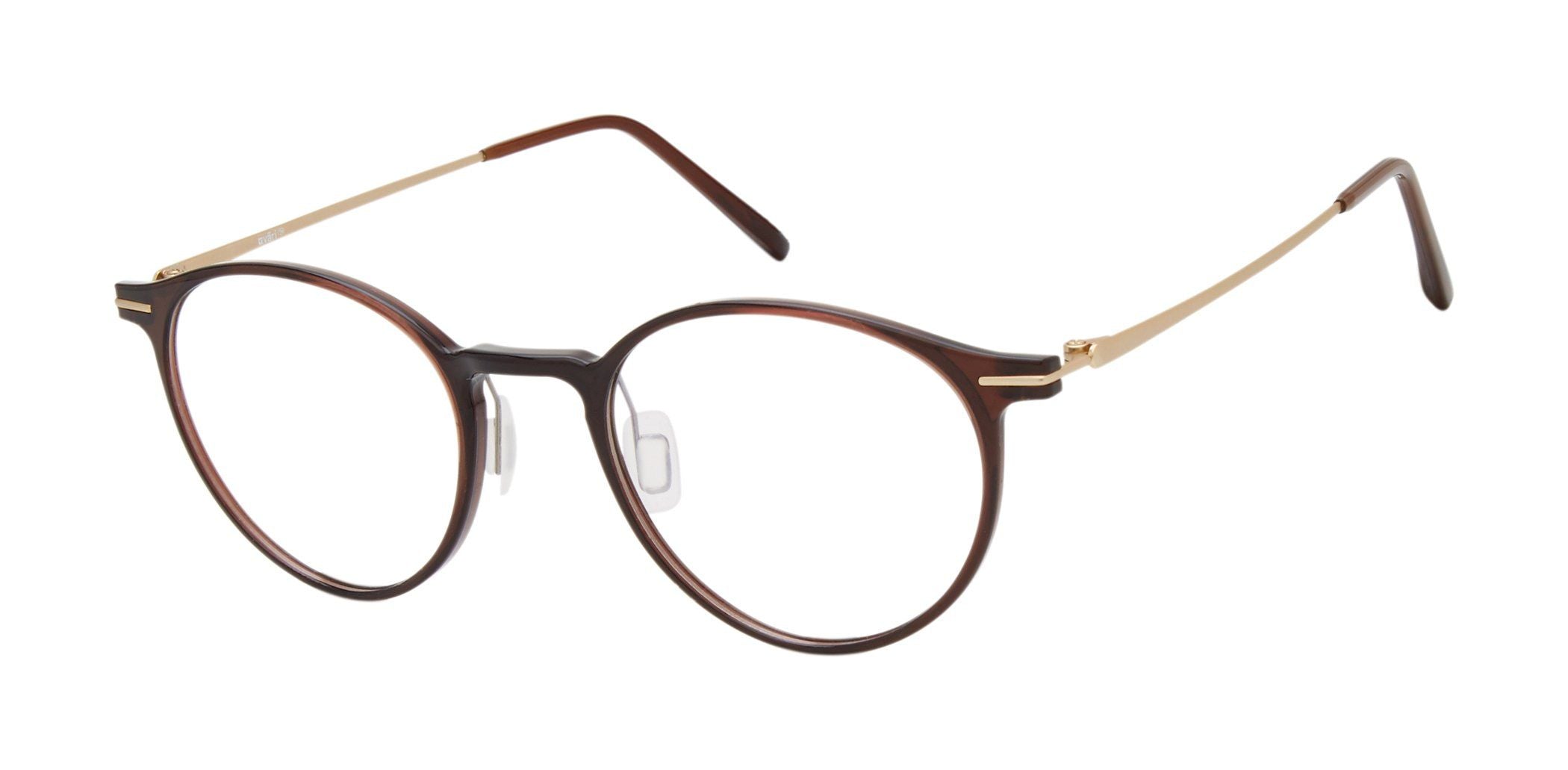 VR-20 Brown with Matte Gold Trim | Väri Eyewear